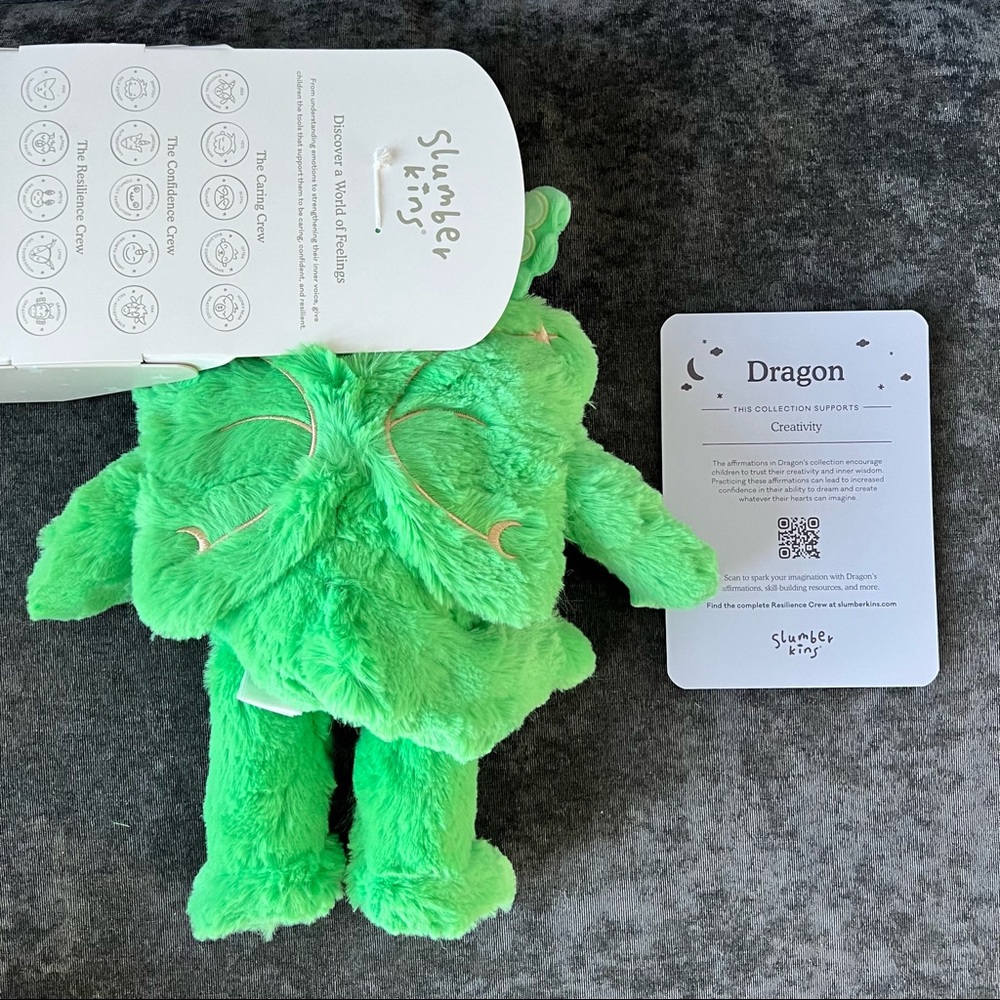 NWT Slumberkins Magic Mint Dragon Kin - Picture 8 of 8